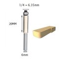 Ver imagem 4 de Conjunto Fresa Reta Rolamento Haste 6mm Rebaixo / Formica