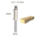 Ver imagem 3 de Conjunto Fresa Reta Rolamento Haste 6mm Rebaixo / Formica