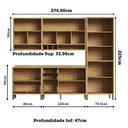 Ver imagem 4 de Armário de Cozinha Modulada com Balcão e Tampo 11 Portas 4 Gavetas Ágata 100% Mdf Vidro Reflecta Amê