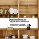 Ver mais imagens de Armário de Cozinha Modulada com Balcão e Tampo 11 Portas 4 Gavetas Ágata 100% Mdf Vidro Reflecta Amê