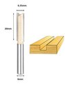Ver imagem 2 de Fresa Reta Para Tupia Haste 6mm X 1/4 (6.35mm)