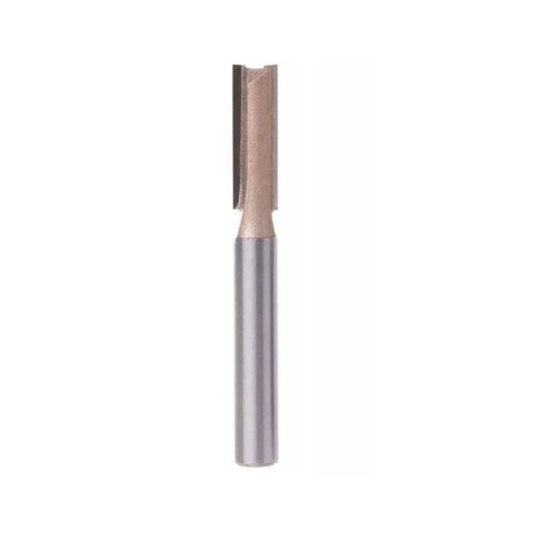 Fresa Reta Para Tupia Haste 6mm X 1/4 (6.35mm)