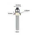 Ver imagem 2 de Fresa Quebra Canto / Arredonda Canto com Rolamento 6mm X 3/8