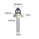 Ver imagem 2 de Fresa Quebra Canto / Arredonda Canto com Rolamento 6mm X 5/16