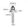 Fresa Quebra Canto / Arredonda Canto com Rolamento 6mm X 5/16 - 2