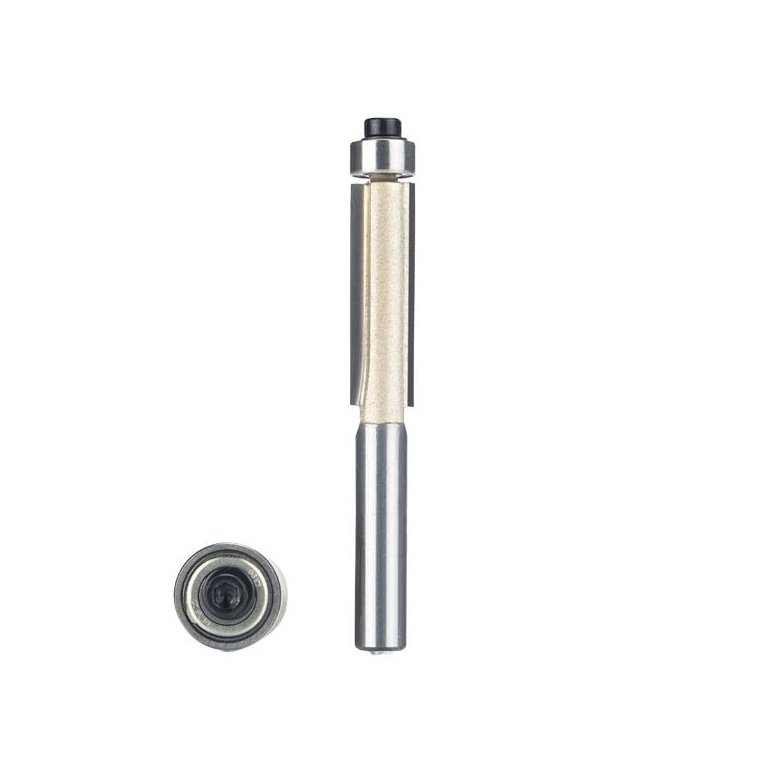 Fresa Reta com Rolamento 6mm x 3/8 para Rebaixo / Formica