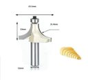 Ver imagem 2 de Fresa Quebra Canto / Arredonda Canto Rolamento 12mm X 2"