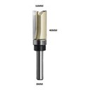 Ver imagem 2 de Fresa Paralela com Rolamento Superior Haste 8mm Corte 16x40