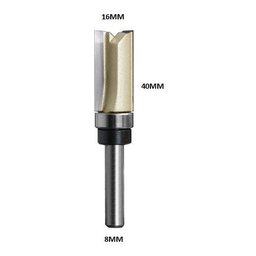 Fresa Paralela com Rolamento Superior Haste 8mm Corte 16x40 - 2
