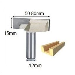 Fresa Paralela Cortante / Fundo Plano Haste 12mm Corte 2 Pl - 6