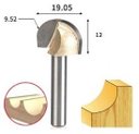 Ver imagem 4 de Fresa Meia Esfera / Ponta U / Meia Cana Haste 6mm Corte 3/4