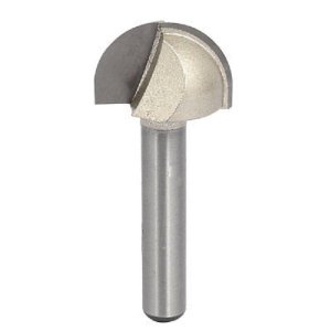 Fresa Meia Esfera / Ponta U / Meia Cana Haste 6mm Corte 3/4