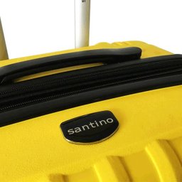 Mala Pequena Bordo de Viagem em Polipropileno Rodas com Giro 360 Graus - Miami - Santino - Amarelo - 9