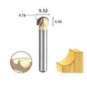 Ver imagem 2 de Fresa Meia Esfera / Ponta U / Meia Cana Haste 6mm Corte 3/8