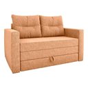 Ver imagem 2 de Sofá Cama 2 Lugares Casal 1,50 Mts Bouclê Luma Matrix Cor:boucle Mostarda