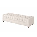 Ver imagem 5 de Puff Baú Calçadeira 195cm Heste Courino Off White - Sallar Home