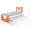 Ver imagem 3 de Bi Cama Infantil Solteiro 195cm X 96cm Kmteb