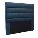 Ver imagem 6 de Cabeceira Para Cama Box Casal La Italiana 140cm Veludo - SSX Multicoisas Spezzia Azul Marinho