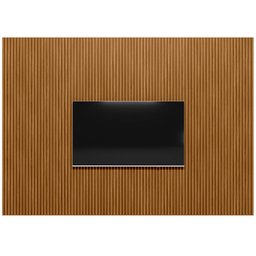 Painel Ripado de Madeira para Sala Quarto 297x250cm Slats L05 Nature - Lyam Decor - 8