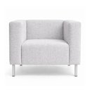 Ver imagem 5 de Poltrona Decorativa Perola Kubo Bouclé Cinza - Sallar Home