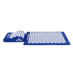 Conjunto Terapêutico: Tapete de Acupressão e Travesseiro Acupress Brasil "preto" - Azul - 1