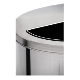 Lixeira de Inox 13l com Aro Meia Lua 24x25 - 3