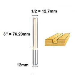 Fresa Para Tupia Reta Longa 12mm X 76mm Widea Luthier - 2