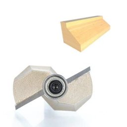 Fresa Chanfro 45 Graus com Dois Cortadores 6mm X 3/4 ( Widea) - 3