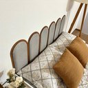 Ver imagem 2 de Cabeceira Aura com Borda Mdf Cama Box Casal - 6 Peças