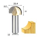 Ver imagem 2 de Fresa Meia Esfera / Ponta U / Meia Cana 12mm X 1 Polegada