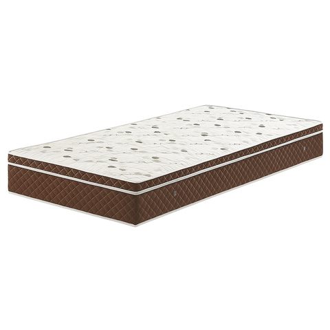 Colchão Molas Bonnel 78x188x24 - Lateral Marrom Premium