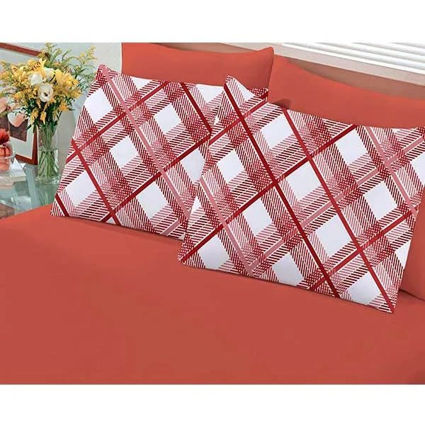 Jogo de Cama Buettner Basic King Charles Malha 3 Pçs Vermelho - 1