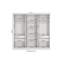 Ver imagem 3 de Guarda-roupa 6 Portas 4 Gavetas Kappesberg Adapt Branco
