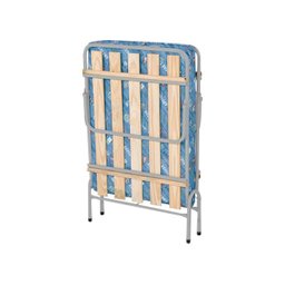 Cama Dobrável Prata com Colchão - Prata - 1