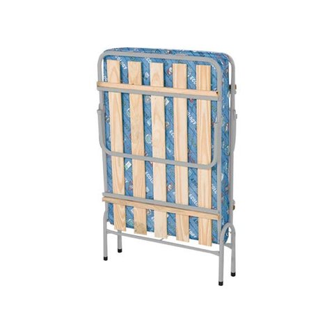 Cama Dobrável Prata com Colchão - Prata
