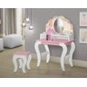 Penteadeira Infantil Princesa com Espelho - Rosa - 1