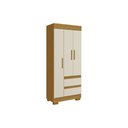 Ver imagem 4 de Guarda Roupa 3 Portas 2 Gvs Maya Plus Acp Cinamom