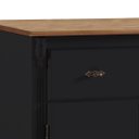 Ver imagem 3 de Balcão Buffet 3 Portas e 2 Gavetas 50631 Linz Móveis - Preto/imbuia Glazer