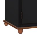 Ver imagem 4 de Balcão Buffet 3 Portas e 2 Gavetas 50631 Linz Móveis - Preto/imbuia Glazer