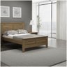 Cama De Casal Florença De Madeira Maciça Pinus - Castanho - 1