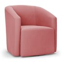 Ver imagem 1 de Poltrona Stella Max Suede Base Giratória - D'Rossi Cor Rose