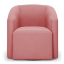 Ver imagem 6 de Poltrona Stella Max Suede Base Giratória - D'Rossi Cor Rose
