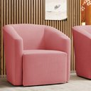 Ver imagem 7 de Poltrona Stella Max Suede Base Giratória - D'Rossi Cor Rose