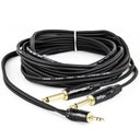 Ver imagem 1 de Cabo Adaptador P2 Estereo para 2 P10 Mono - 1 Metro