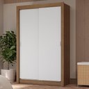 Ver imagem 1 de Guarda-roupa Solteiro 2 Portas de Correr 4 Gavetas Rustic/branco Vivare Plus Madesa