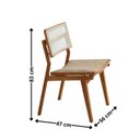 Ver imagem 4 de Conjunto de Mesa de Jantar Raiz Tampo Barril Laminado com 6 Cadeiras Eloa Premium Marrom/Milano/Imbuia/Cinamomo