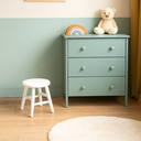 Ver imagem 4 de Kit 4 Banquinhos Redondos Torneados em Madeira Maciça Branco