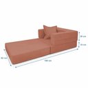 Ver imagem 2 de Poltrona Cama Modular Mold Boucle Confortável Terracota Loja Sheep