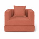 Ver imagem 7 de Poltrona Cama Modular Mold Boucle Confortável Terracota Loja Sheep