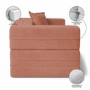 Ver imagem 4 de Poltrona Cama Modular Mold Boucle Confortável Terracota Loja Sheep